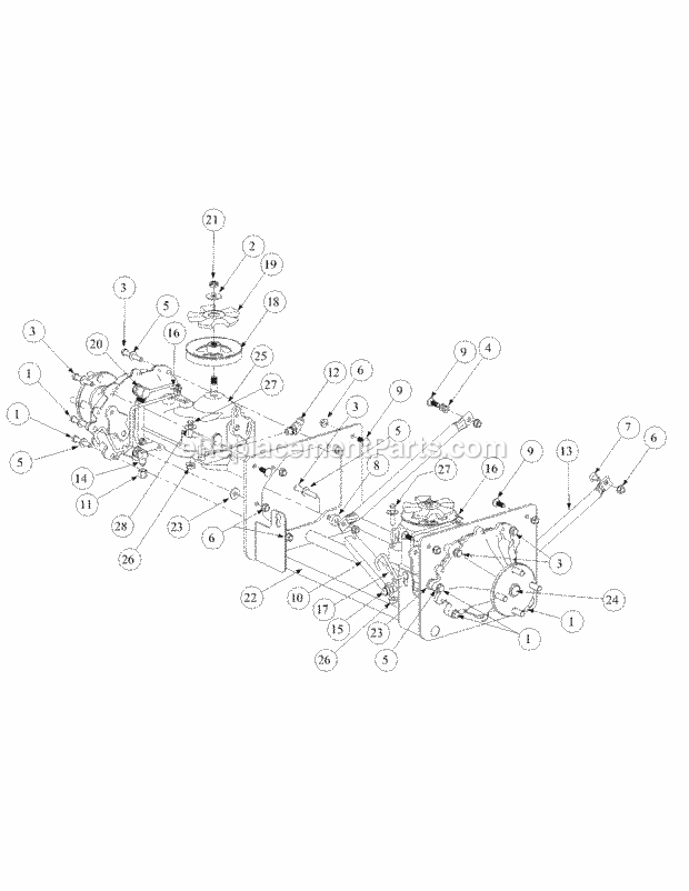 Drive Assembly Diagram and Parts List for M48-KHS 53AB5B5M150 Cub Cadet Sprayer